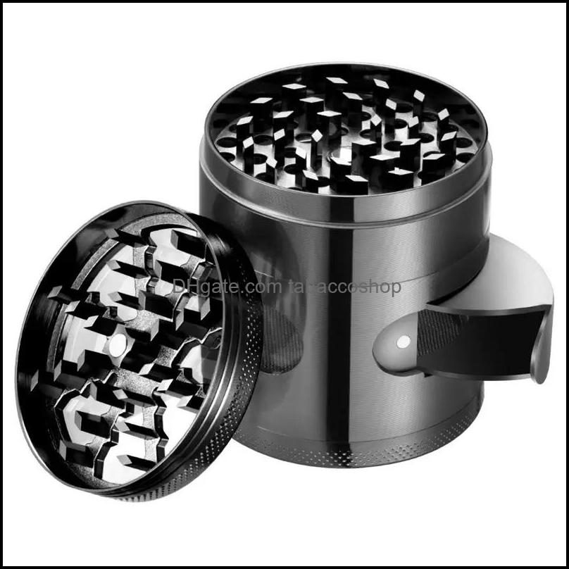

Other Smoking Accessories Herb Grinder Zinc Alloy Open Skylight 60Mm Four-Layer Smoke Tobacco Crusher Pipe Drop Delivery 2021 Home Ga Dhbud