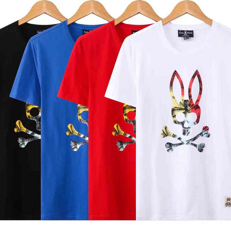 

T shirts Mens psychos bunnyes Fashion Casual Men's Polo ShirtsO3PV, Black