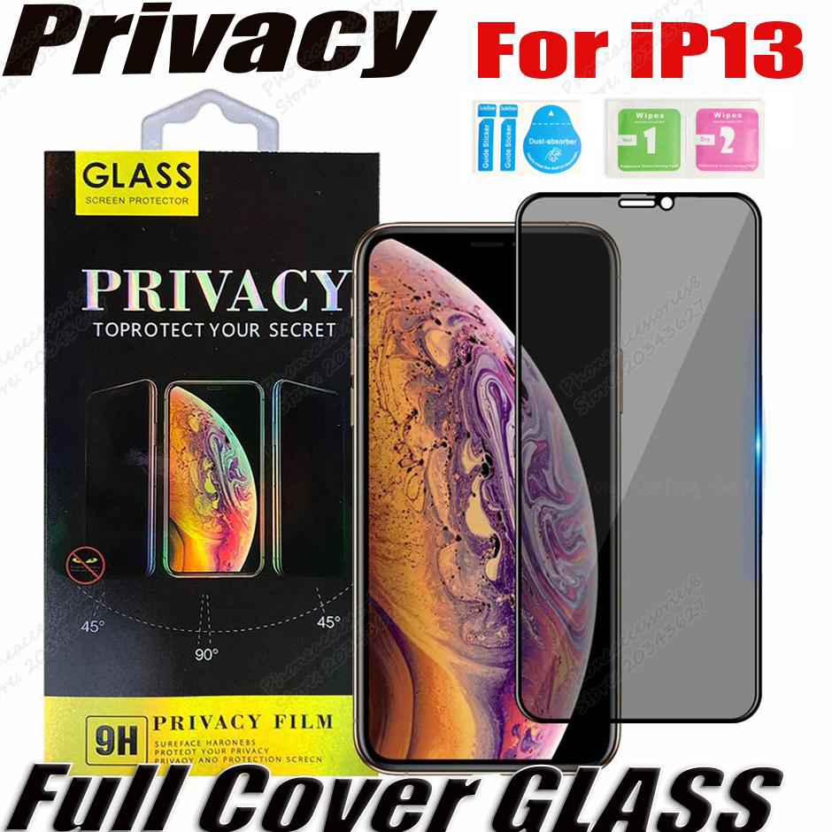 

Privacy Tempered Glass Anti-peeping anti-spy Full Cover screen protector For iPhone 13 12 11 Pro max XR XS SAMSUNG A72 A52 A42 A32 A22 A12 A02S 5G with retail box