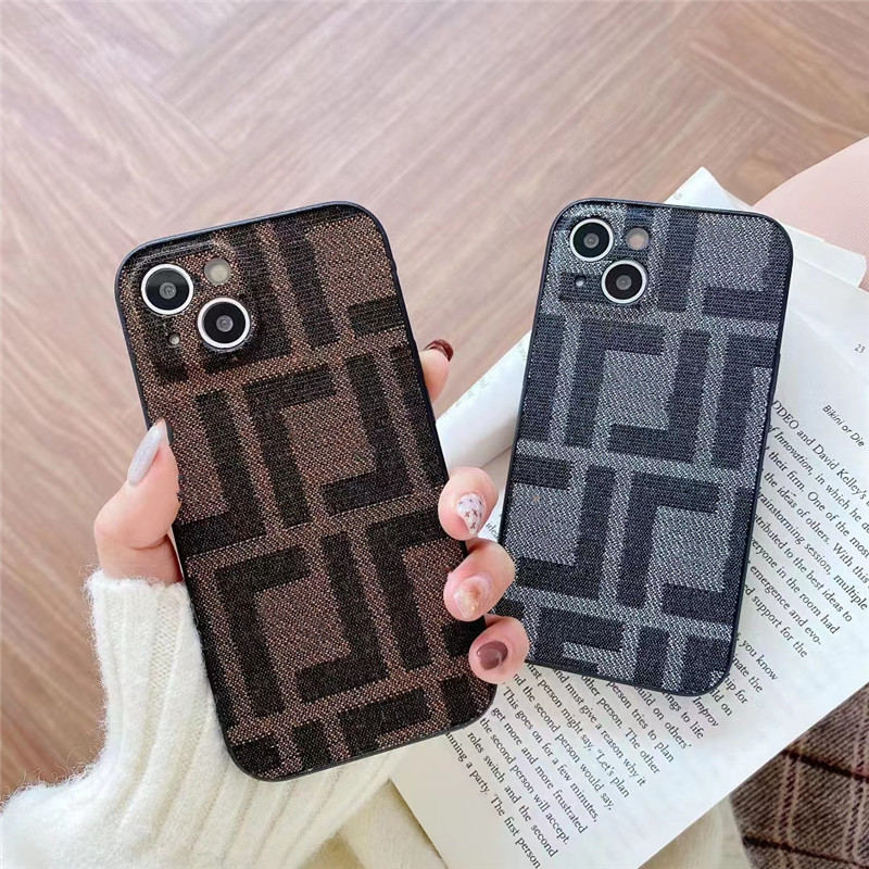 

Fashion Designers cell phone cases for Iphone 13 13pro max 12Promax 12 Pro 11 11Pro 11Promax X XR XS XSmax 7 8 plus non-slip double F luxury, Ll 5-brown small flower