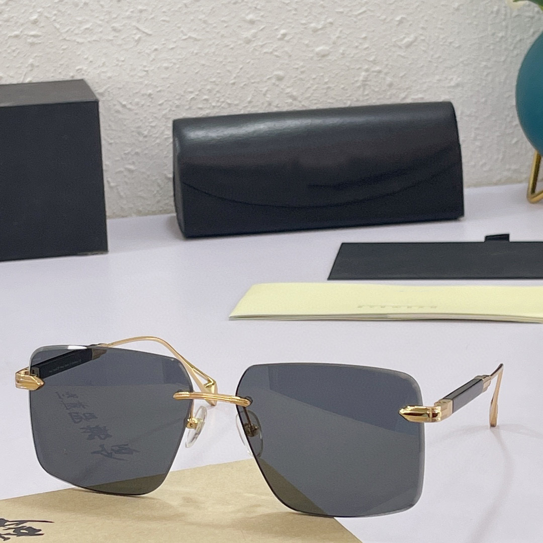 

Summer Sunglasses For Men THE WEAN style Anti-Ultraviolet Retro Plate Square Frameless fashion Eyeglasses Random Box