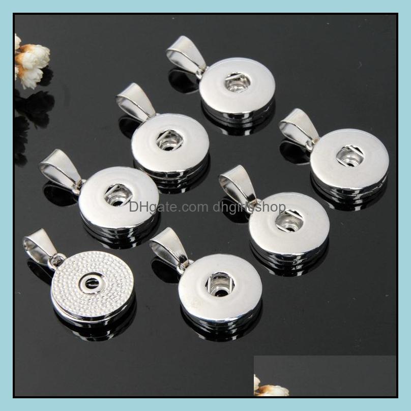

Charms Jewelry Findings Components 12Mm 18Mm Noosa Snap Button Alloy Pendant For Necklace And Bracelets Diy A Dh28H