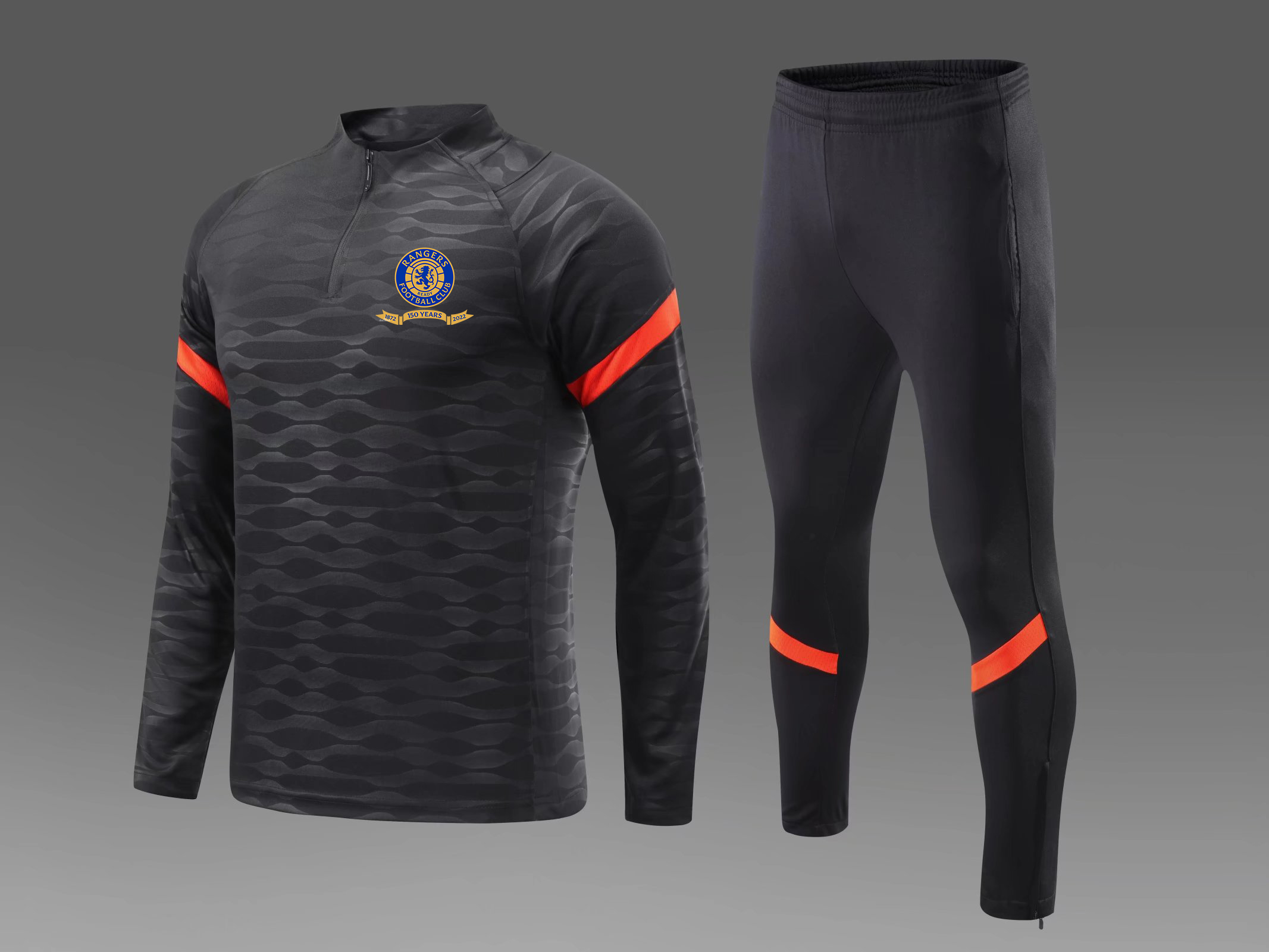 

Rangers F.C. men's football Tracksuits outdoor running training suit Autumn and Winter Kids Soccer Home kits Customized logo, No 3