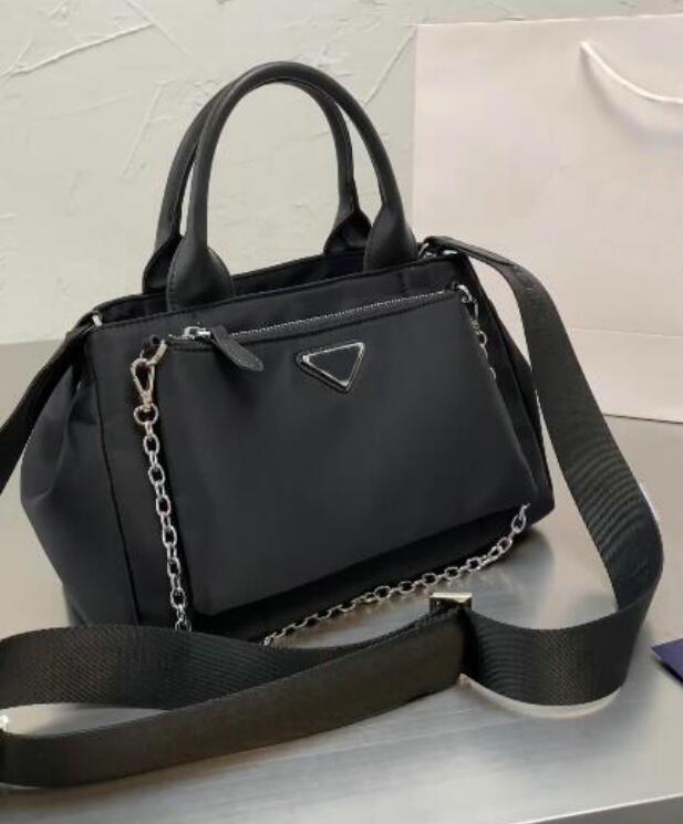 

Fashion Women 2pcs/set Luxury Women Handbags Purses Designers Crossbody Shoulder Bag Black Totes Brand Handbag Wallets designer Nylon Style
