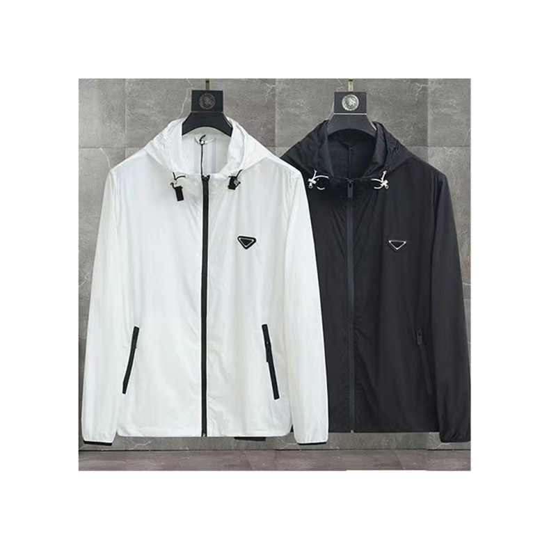 

Fashion Men's Jackets hoodies windbreaker Coats Summer Men Women zipper long sleeve Thin Casual Jacket couple Windproof sunscreen Sweatshirts Hooded