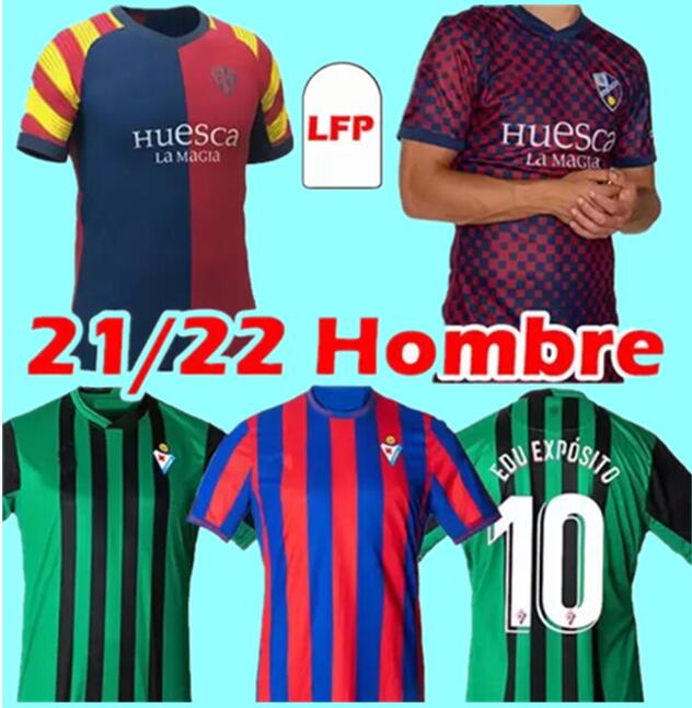 

21 22 SD Huesca soccer jerseys SD Eibar Adolfo Gaich Jaime Jorge Pulido Florian Miguel Pablo Insua Edu Exposito Sielva Seoane Sergio A. Tejero 2021 2022 football shirts