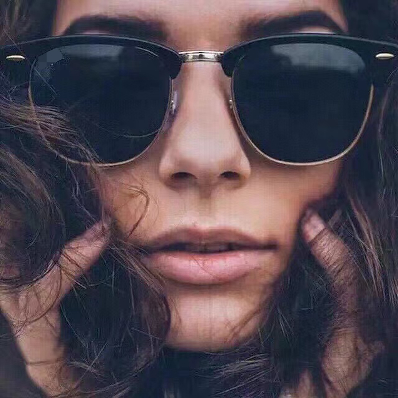 

3016 polarized sunglasses for man woman Men women high quality sunglass HD UV400 black frame glass Fashion retro sun glasses Driving travel mans mens sunglasses hot