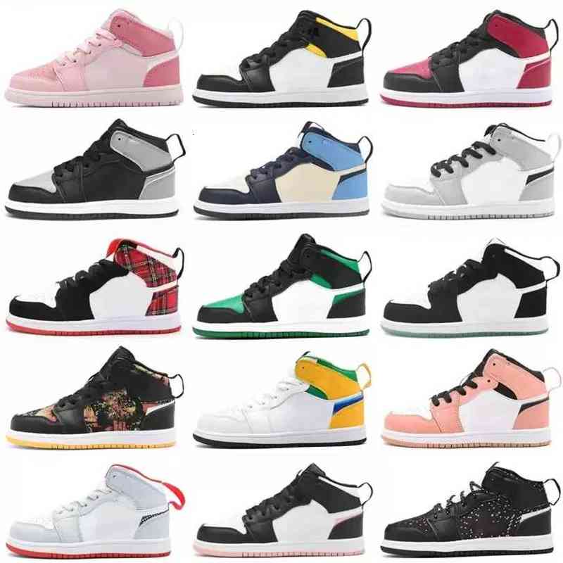 

Kids Toddler Jumpman 1 1s Mid Basketball Shoes Infants Pre School Youth Sneakers Banned Hyper Royal High Dark Mocha University Blue Red, Tjdz14