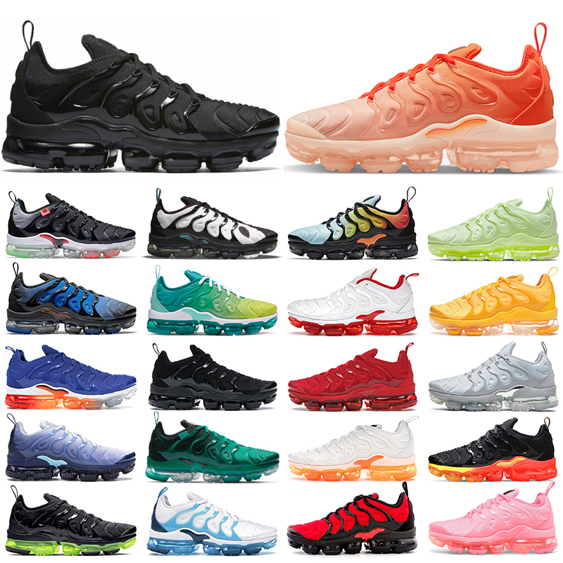 

TN Plus mens running shoes women Triple Black Dark Russet Hot Pink White Volt Cool Grey Hyper Violet sports sneakers Trainers 36-46, 36-40 psychic pink