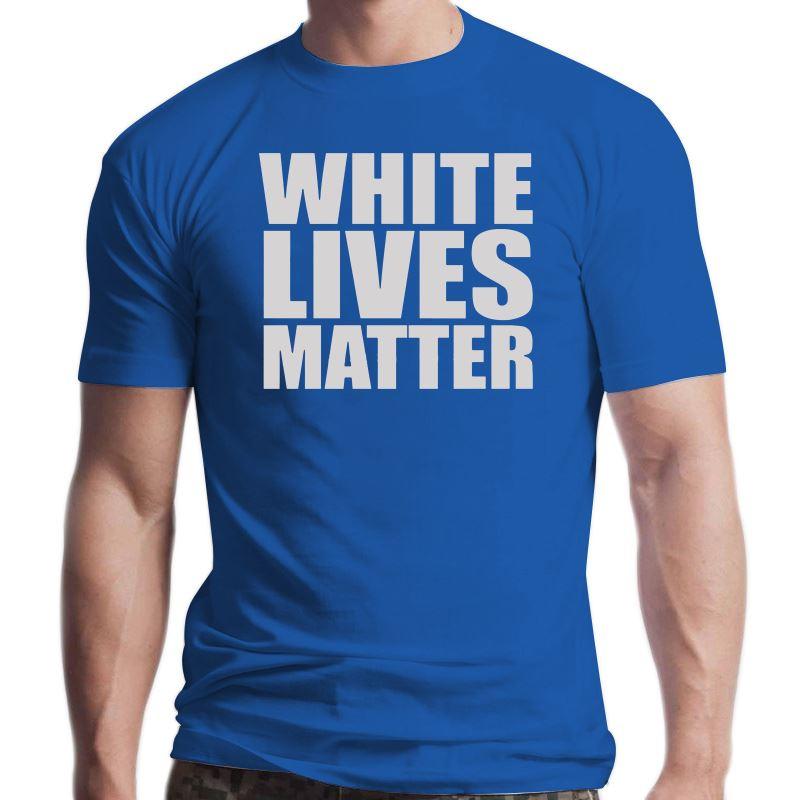 

Men's T-Shirts White Lives Matter Tee T-Shirt Sbz6435Men's, Black