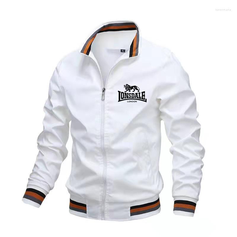 

Men's Vests LONSDALE Autumn Fashion Jacket Windbreaker Bomber Military Uniform Outdoor Clothing Casual Streetwear Top Kare22