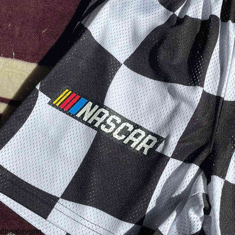 

Men's Shorts Eric Emanuel Ee Casual Shorts Nascar Checkered Flag Printed Mesh Short Pants Men's Summer Gym Workout Breathablenjx8M-3XL -3XL, Black