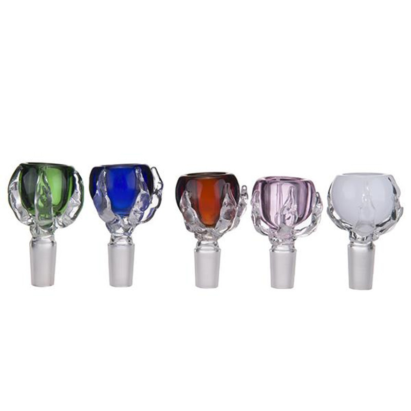 

Glass smoking accessories 14/19mm eagle claw male bowl for Hookahs bong water pipes ash catcher oilrig dab rig bongs Wholesale