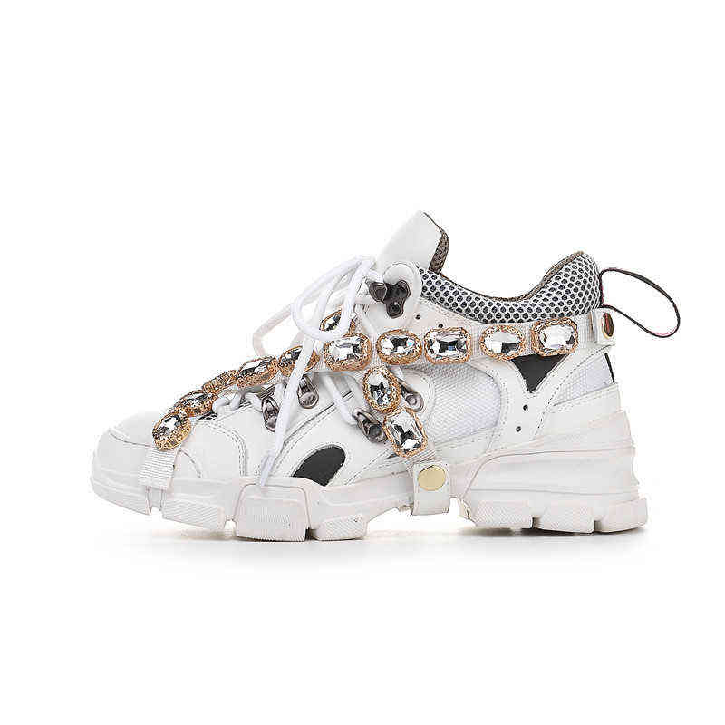 

2022 Rhinestone daddy shoes sports shoes, Black