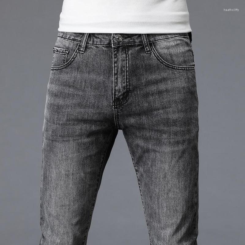 

Men's Jeans Fashion Boutique Stretch Casual Mens / Skinny Men Straight Denim Male Trouser PantsMen's Heat22, 1048 black