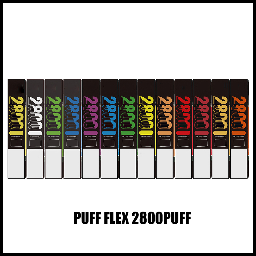 

100% Original Puff Flex Bars 2800 puffs disposable pods device vape kits 850mah battery 8ml Pre-filled 5% upgraded from empty XS Flow XXL Plus Bars VS AIR BAR LUX