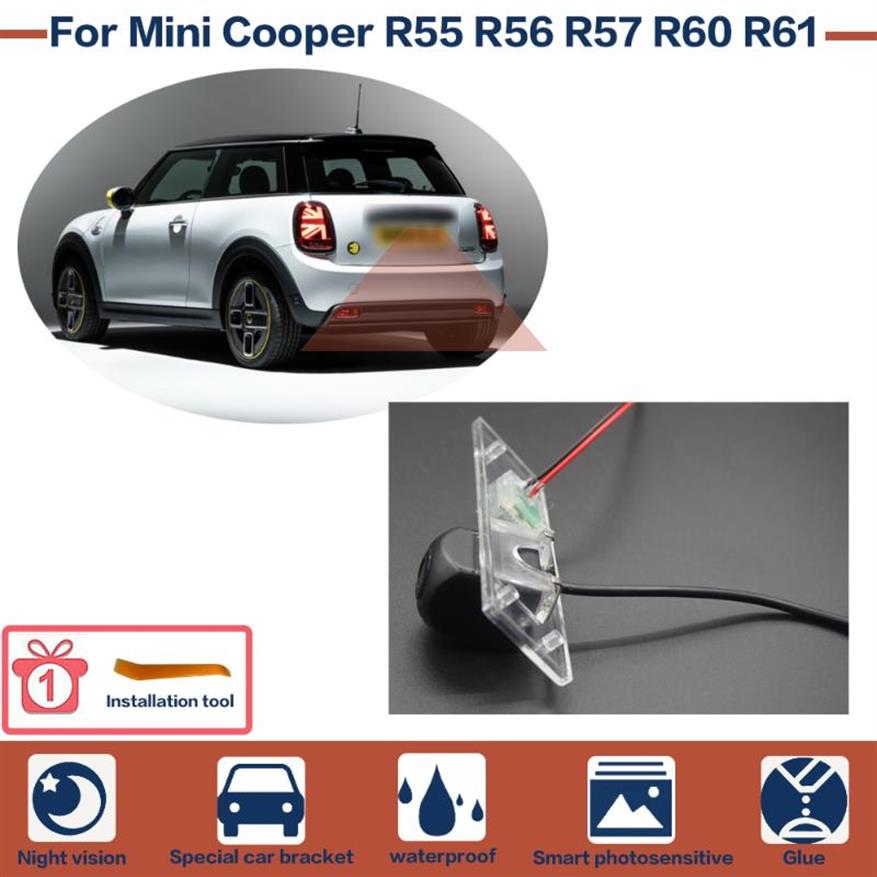 

Car Rear View Cameras& Parking Sensors Reverse Backup Camera Starlight Night Vision High Quality Full HD CCD For Mini Cooper R55 R244K