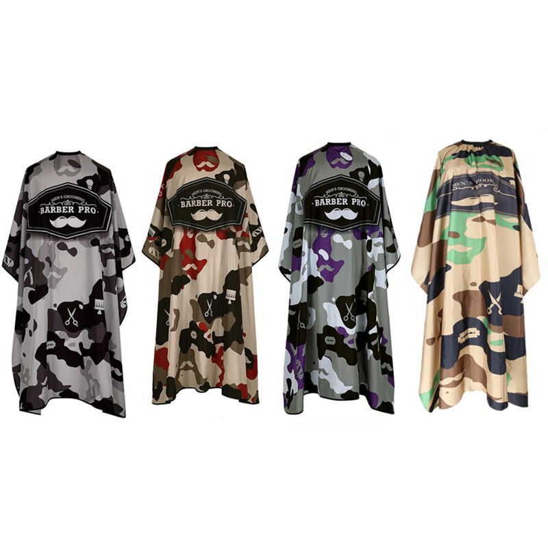 

Camouflage Hairdressing Barber Cloth Hairdresser Apron Hair Cutting Gown Kids Adult Hair Cape Pro Salon Styling Tool