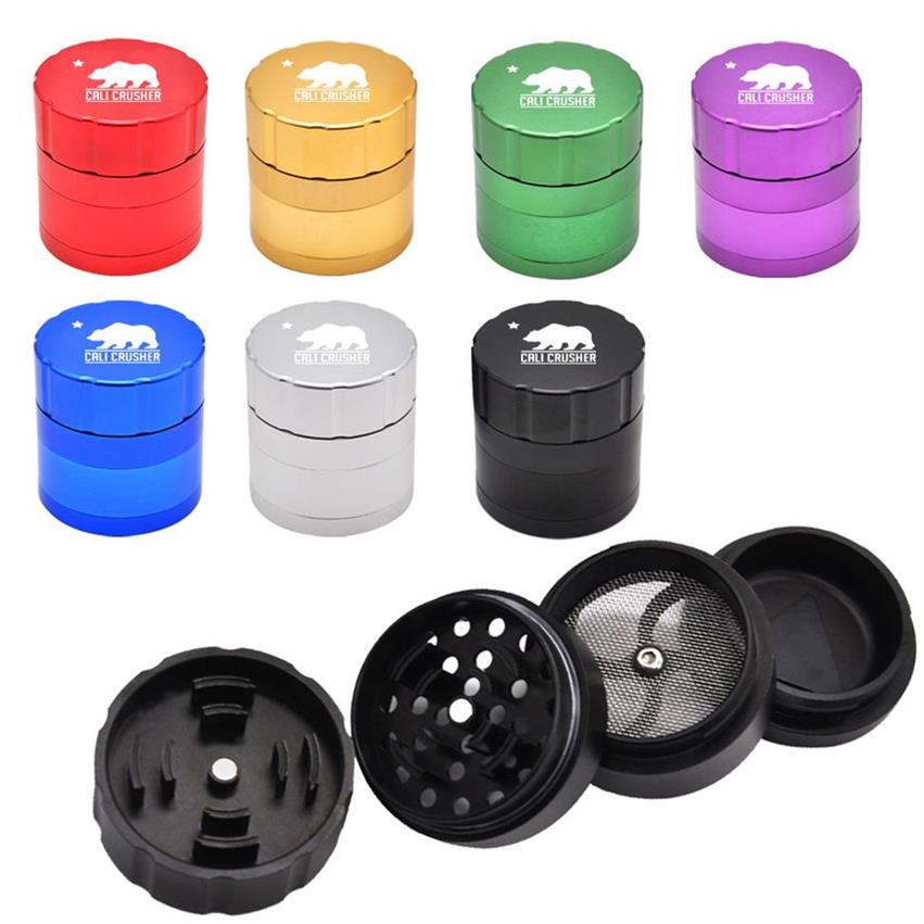 

Aluminum 4 Piece 53MM Herb Grinder CNC Teeth Smoking Tobacco Grinders Grinder Aluminum Smoking Glass Pipe Accessories208E228B