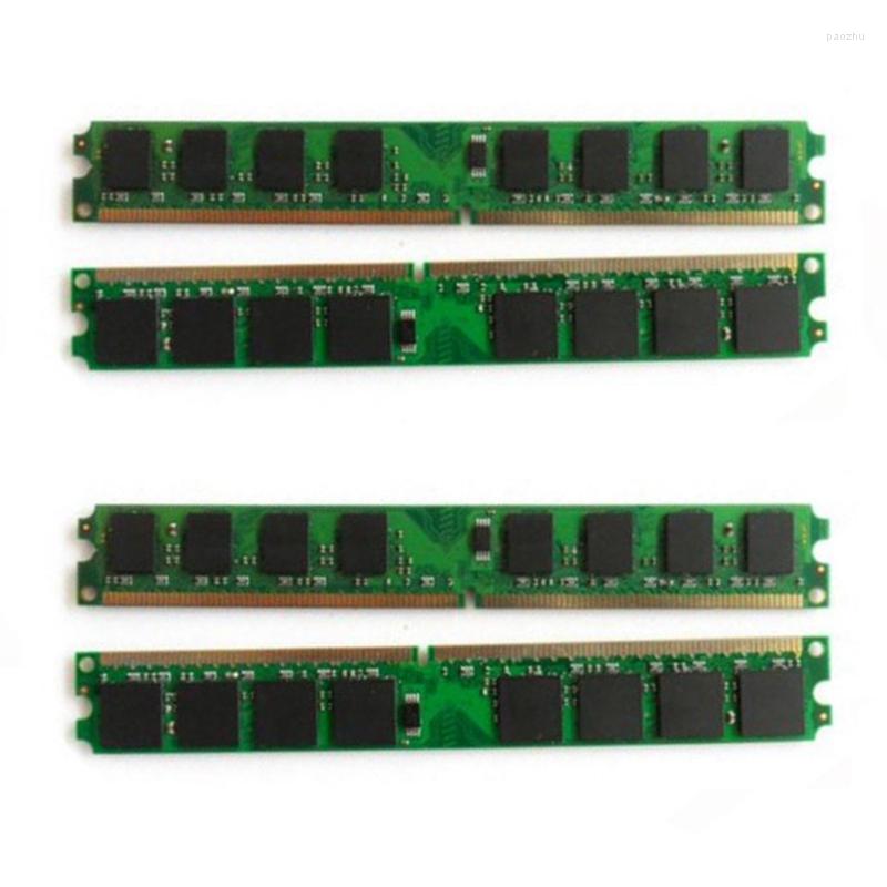 

RAMs Pieces Set DDR2 2GB 800Mhz PC2-6400 DIMM Desktop PC RAM 240 Pins 1.8V NON ECC 2RX8 2-Sides 8Chips Per Side No-ECCRAMs