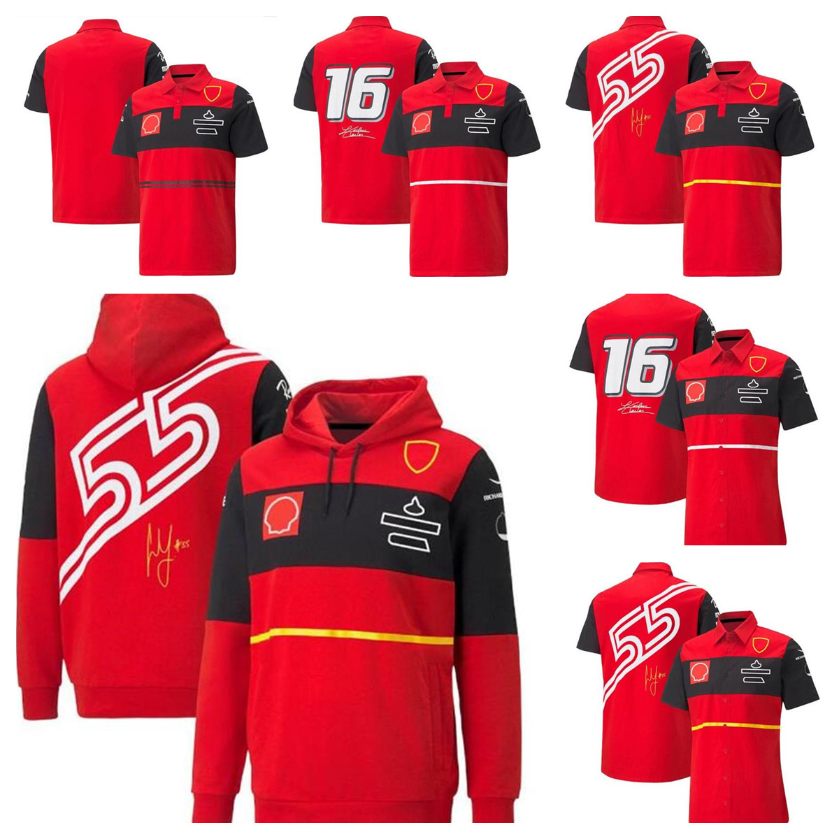 

F1 Formula 1 racing hoodie summer team polo shirt same style customization