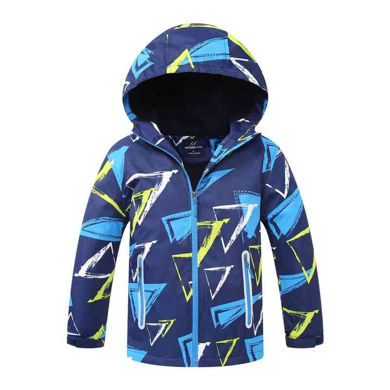 

Kids Boy Winter Jackets 2022 Autumn Outerwear Toddler Boy Clothes Blue Color Long Sleeves With Hoodies Snow Jacket Windbreaker J220718