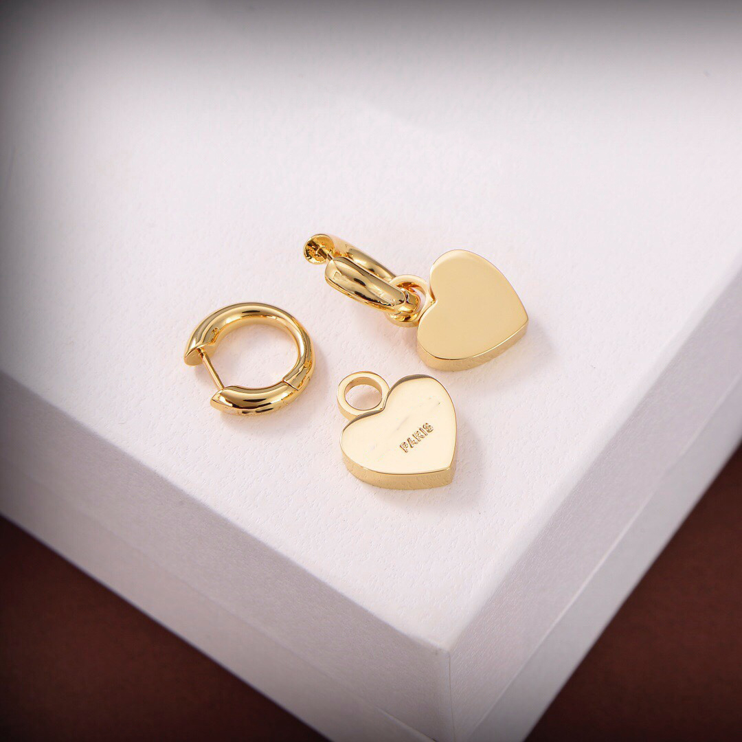 

2022 Designer B Stud Metal Earrings Female Plain Ring Earrings Hoop Earings Paris High-end Luxury