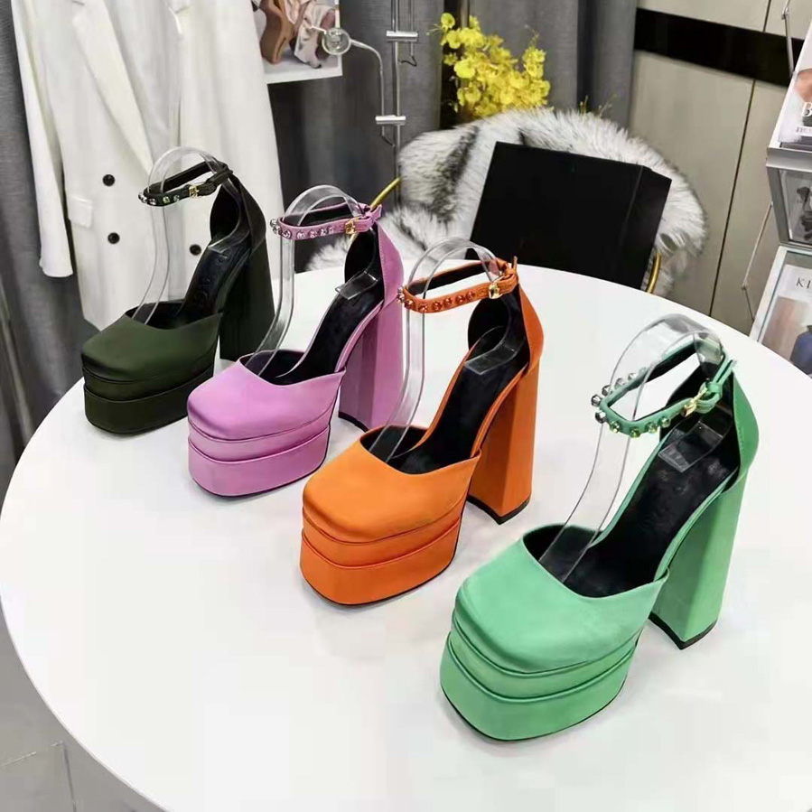 

spring ultra heel waterproof platform shoes sandals hate sky high runway show large size, #1