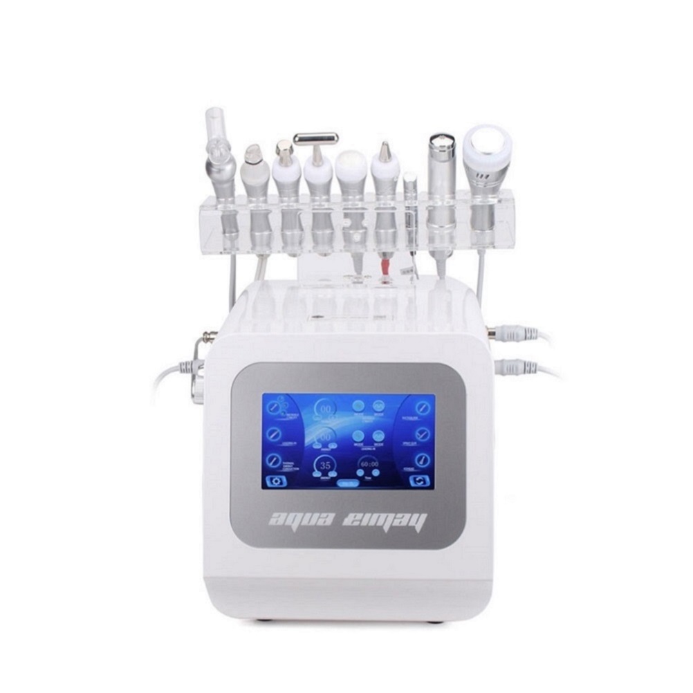 9 sur 1 équipement de beauté multifonction aqua microdermabrasion professionnel de l'eau de diamant dermabrasion peler la machine à microdermabra