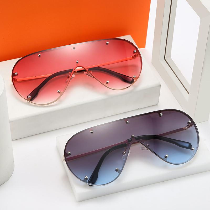 

Sunglasses Oversized Shades For Women Wholesale Round Men Retro Gradient Glasses Bulk Brand Zonnebril Dames Heren UV400Sunglasses