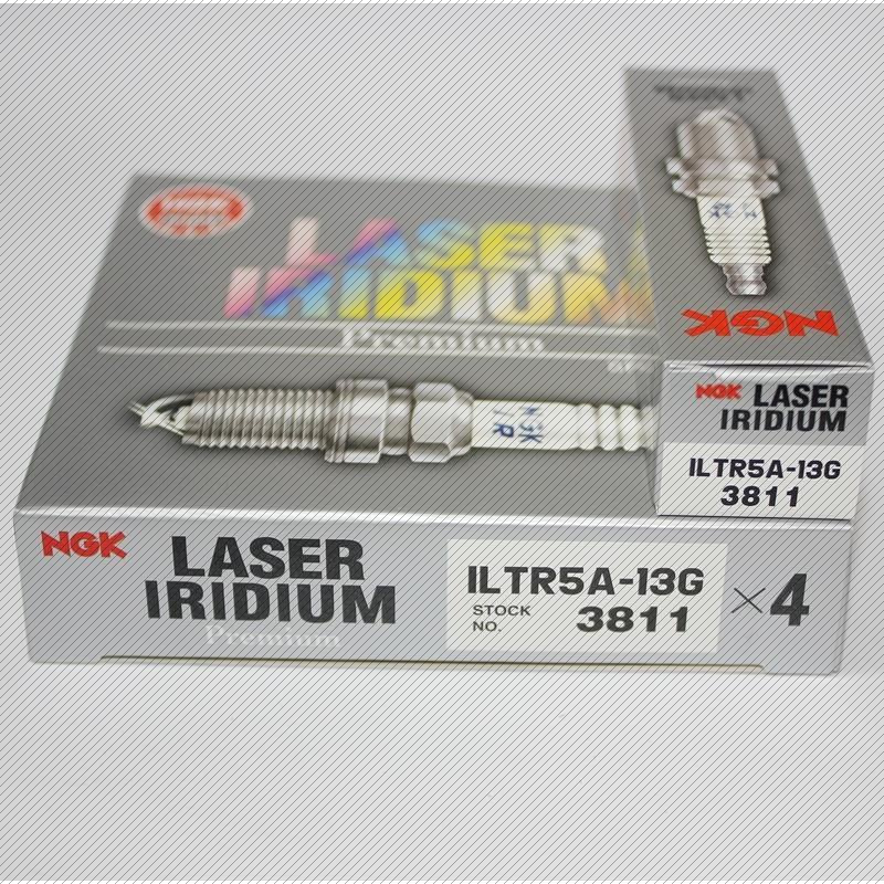Äkta delar paket med 10 st NGK tändstift 3811 ILTR5A-13G laser platina Japan för Mazda 3/5/6/8 MX-5 CX-7 2.0L 2.8L
