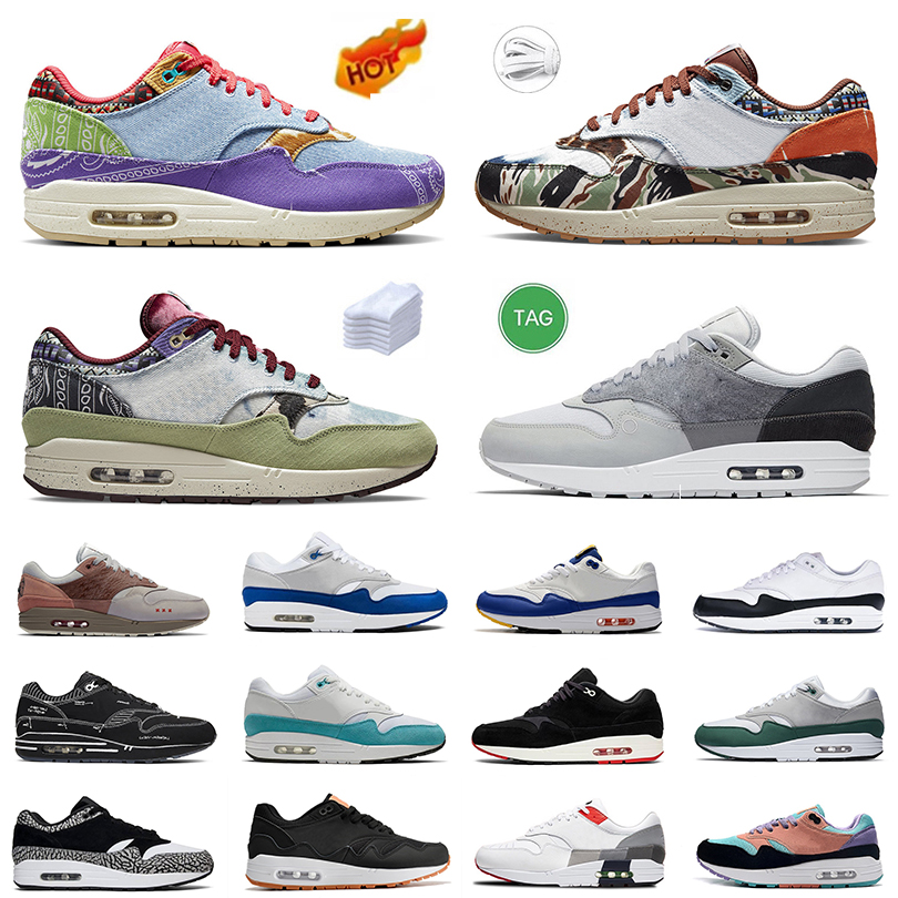 

Concepts x Far Out Heavy Mellow Mens Running Shoes London Elephant Gum Bred White Black Schematic men women trainers sports sneakers platform shoe 36-45, Item#1