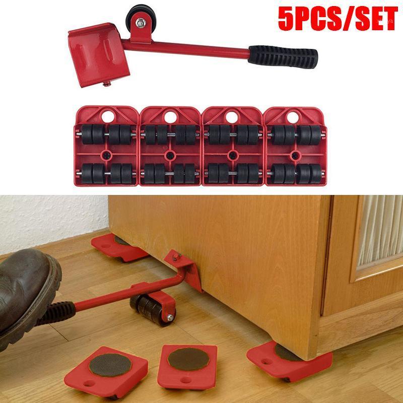 

Professional Hand Tool Sets 5PCS Furniture MoverTool Set Heavy Stuffs Transport Lifter Wheeled Mover Roller With Wheel Bar Moving Device