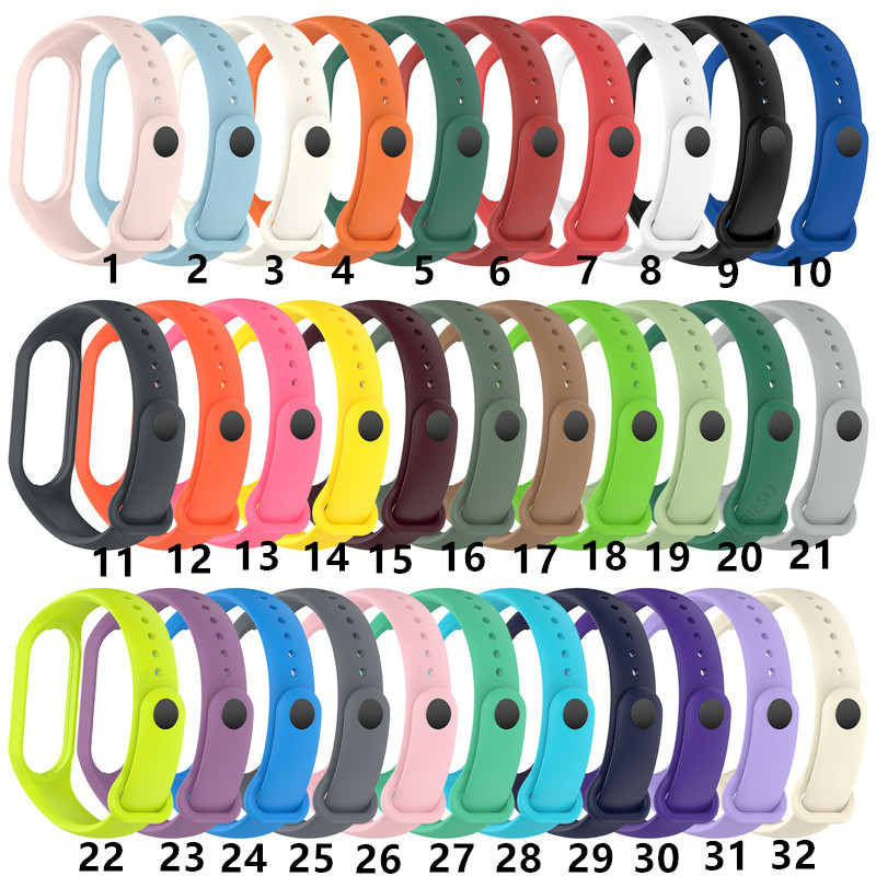 

Watch Strap for Xiaomi Mi Band 7 7NFC 6 5 Wristband Silicone Bracelet Wrist Straps MiBand 5 6 band7 band6 Smartwatch Accessories