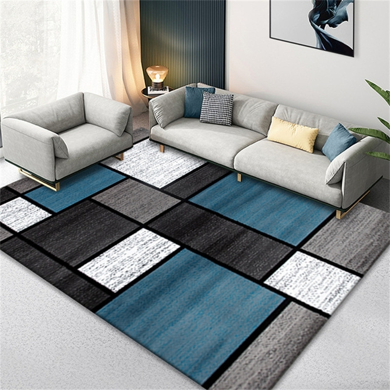 

rugs for living room nordic Geometric lint-free table Lounge door rooms non-slip area soft carpets bedroom home decoration rug, 11