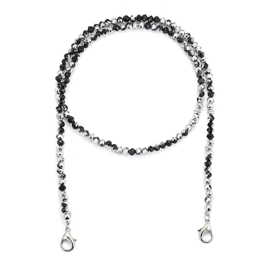 

4mm Small Faceted Crystal Glass Beads Face Lanyard Masked Chains for Masks Holder Eyeglass Straps Face Chain Hanger Cords String N2993