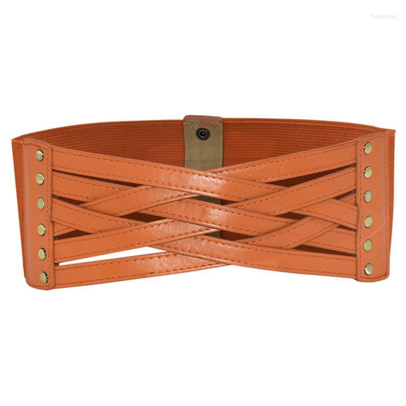 

Belts Women Corset Belt Wide Leather Waist For Daily Punk Dresses Chest Elastic WaistbandBelts Fred22, Black