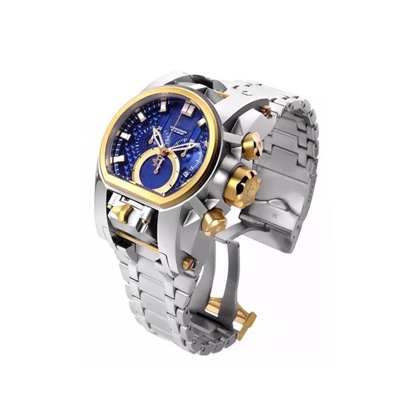 

Wristwatches Luxury Invincible Reserve Bolt Zeus Quartz Men Watches Invicto Undefeated Hombre Steel Luminous Water Proof Silica Gel Watch, 12