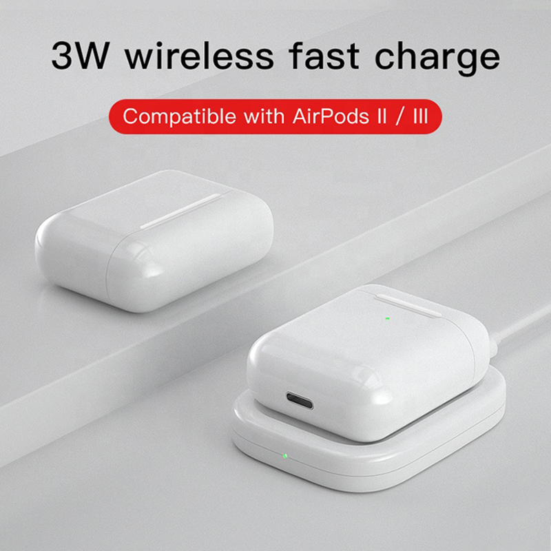 

3W Wireless Charger Led Qi Mini Portable Phone Charger For Airpods pro iPhone Smartphone