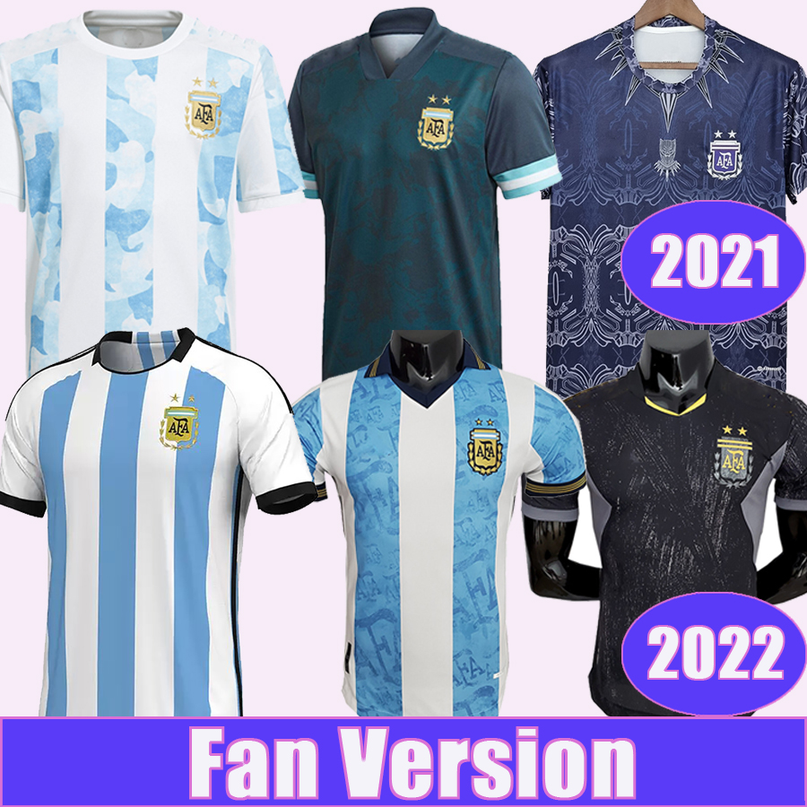 

2021 2022 Argentina National Team DI MARIA HIGUAIN Mens Soccer Jerseys DYBALA Home Away Special Edition Football Shirts AGUERO Short Sleeve Uniforms, Qm8459 2022 special no patch