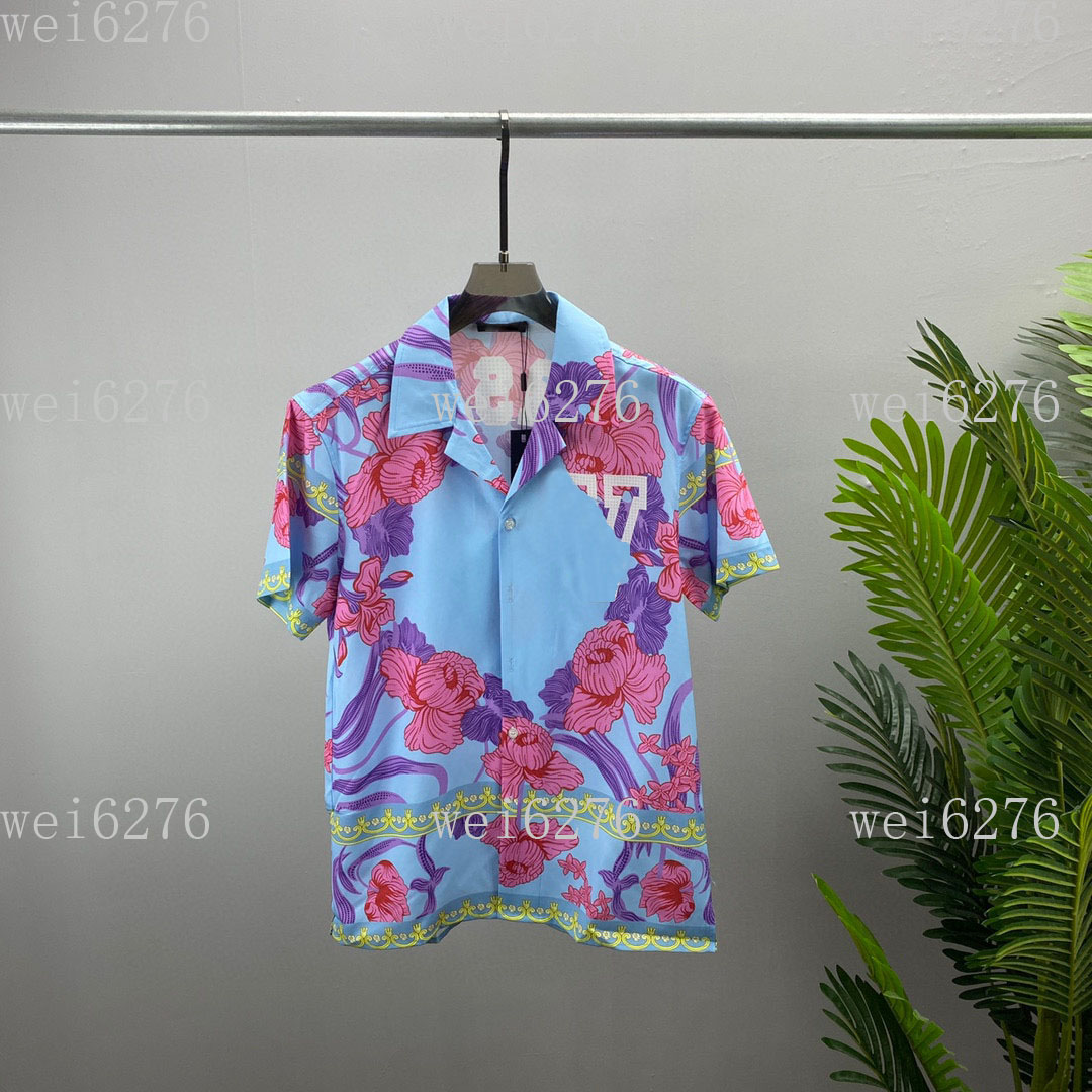 

Men's and women's T-shirt splicing printing short sleeve early spring double strand fine cotton fabric digital printing process a102, White