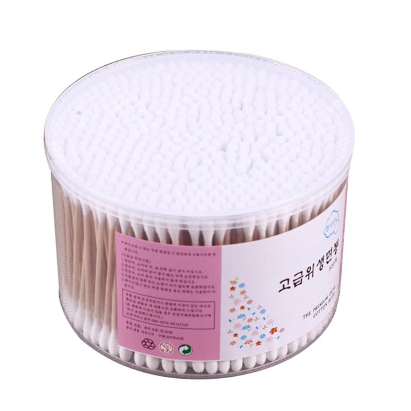 

Sponges Applicators & Cotton 500Pcs Disposable Double Heads Swabs Bamboo Buds Wood Sticks Ear Cleaning Makeup ToolsSponges