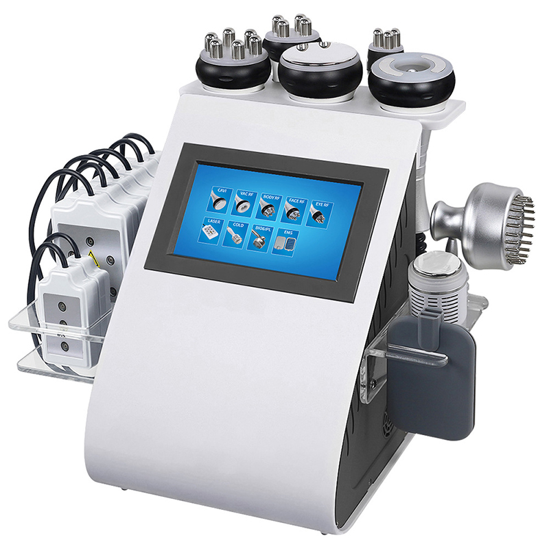 New Model 9in1 Cavitation RF Diode Laser Slimming Beauty Machine Radio Frequency EMS Photon Cold 40K Ultrasonic Skin Care Face Lifting Body Shapi