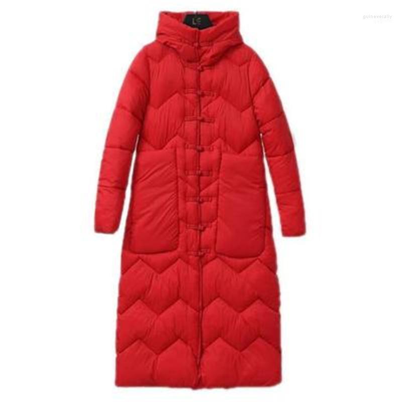 

Women' Down & Parkas 2022 Winter Coats Plus Size Lady 90% White Duck Overcoats Trendy Hooded Female Thick Outerwear Mujer Guin22, Black