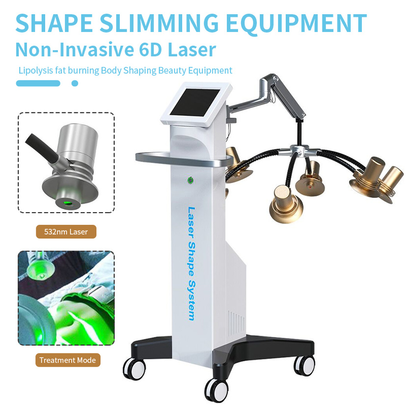 

Newest 6D Lipo Laser Slimming Machine Laser Liposuction Burning Fat Fat Loss Body Shape Lipolaser Equipment Fda Ce Approved