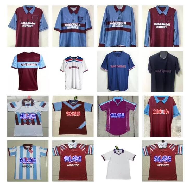 

Long sleeve DI CANIO 91 92 95 97 West Centenary Retro soccer jerseys Cole Lampard Dicks 1999 2000 Classic United 100th Anniversary 99 00 Vintage Football Shirts