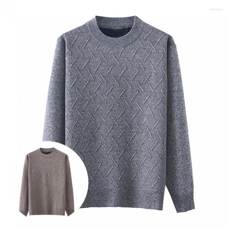 

Men's Sweaters Trendy Spring Sweater Long Sleeve O Neck Thicken Autumn Men Mari22, Khaki