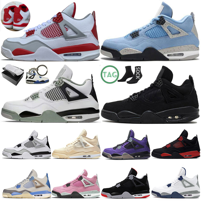 

2022 With Box 4 4s Basketball Shoe Jumpman Shoes 4s IV Seafoam Size 36-50 University Pink Military Black Cat White Oreo Off Seafoam Men Women Sneakers Trainers, 22 infrared 40-47 (2)