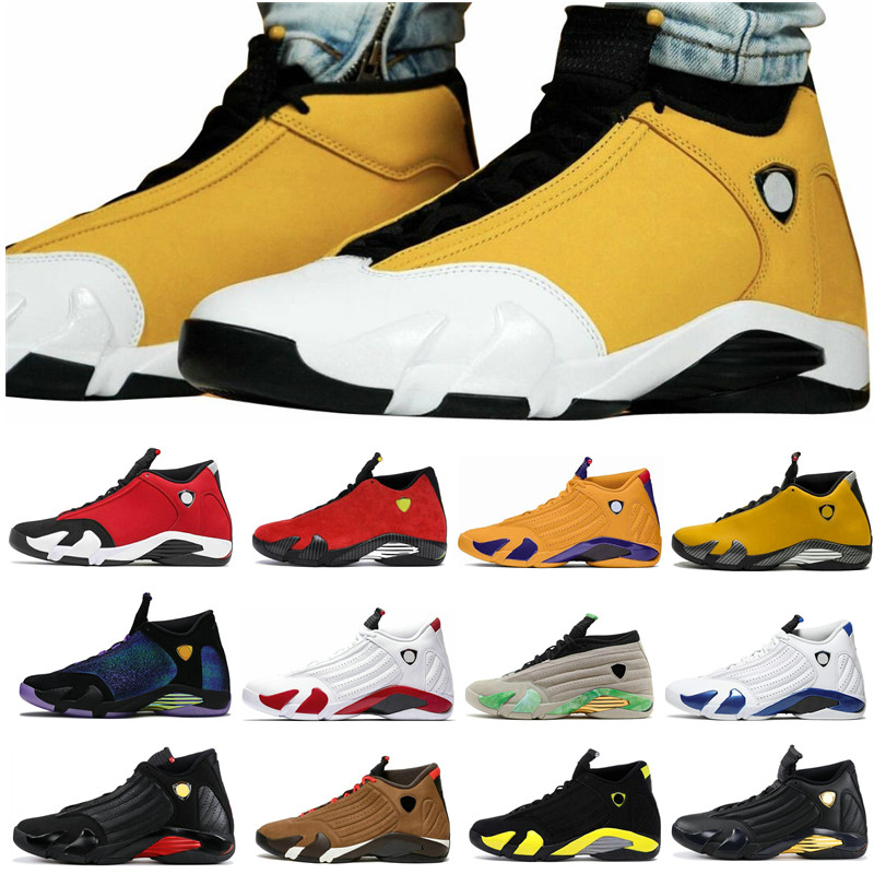 

2022 Ginger 14 14s Basketball Men Shoes Low Red Lipstick SP Fortune Candy Cane Winterized Varsity Black Toe University Blue Chartreuse Anthracite Linen Sneakers, 12s reverse taxi