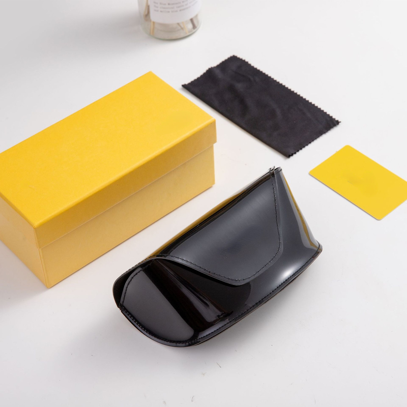 

Glasses Box Black Retro Convenient Leather Sunglasses Case Anti Pressure Ins High Grade Bag 220615